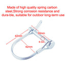 3x Wire Lock Pins 6mm Heavy Duty Safety Coupler Pin Shaft Locking Pto Hitch Pins