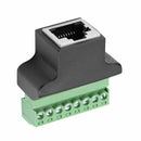 Ethernet RJ45 Female To Screw Terminal 8 Pin CCTV Digital DVR Adapter Con OYC