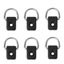 Set of 6 Safety Kayak D Ring and Deck Loops Outfitting Mounting Kit for Canoe