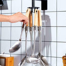 Wall-Mounted Rotating Shelf Telescopic Kitchen Rack Storage Nail-free F2B3