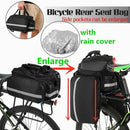 Bicycle Rear Seat Bag Multifunction Waterproof Bike Rack BagB Ew