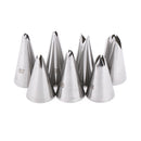7X Leaves Nozzle Stainless Steel Icing Piping Nozzle Pastry Tips Pastry Tools OZ