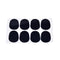 8Pcs 0.8mm Soprano Saxophone Sax Mouthpiece Patches Pad Cushions Black LJLJ