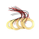 10X 35mm Piezo Elements buzzer Sounder Sensor Trigger Drum Disc+ wire copper Pop