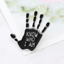 Retro Punk Lettering Brooch Boys Girls Clothes Backpack Badge Jewelry Gift