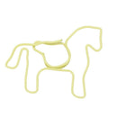 Metal Paper Clips 24 Pieces in PVC Box Horse G8W3