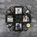 DIY Explosion Box Gift Surprise Love Paper Box Gift Memory Scrapbook Photo Albu@