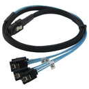 1X(Internal Mini Sas 36Pin (Sff-8087) Male To 4X Sata 7Pin Female Fan-Out C