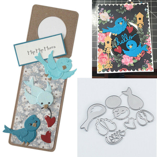 1 set Birds Metal Cutting Dies Stencil DIY Scrapbooking Embossing Card Craft