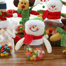 1pcs Christmas Candy Storage Box Jar Bottle Santa Claus Snowman Elk Bear Xm F6V8