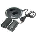 Dual Charging Dock Station Charger with 2 Rechargeable Battery for XBOX ONE