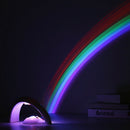 Novelty LED Colorful Rainbow Night Light Romantic Sky Rainbow projection la