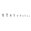 New 200pcs M3-M8 Hex Socket Set Screw Grub Assortment Kit with Plastic Box