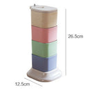 4Pcs Spice Jar Seasonings Containers Flavor Condiments Storage Box With Hol J2M3