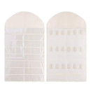 Hanging Jewelry Organizer, 2PCS Double Side 64 Pockets 36 Magic Tape Hook f X8A6