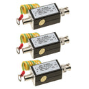 3Pack Aluminium Connetor Coaxial Video Signal  Arrester Protection