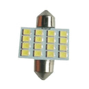 10pcs White 31mm 16 LED SMD Festoon Dome Car Bulb 3021 3022 DE3175 Light Lamp