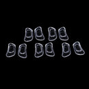 10Pcs Inserted Bayonet Silicone Clear Eyeglasses Soft Nose Pads Glasses Massage,