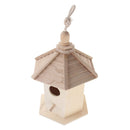 Wooden Bird House | Nesting Box & Garden Decoration for Small Birds | Outdoors