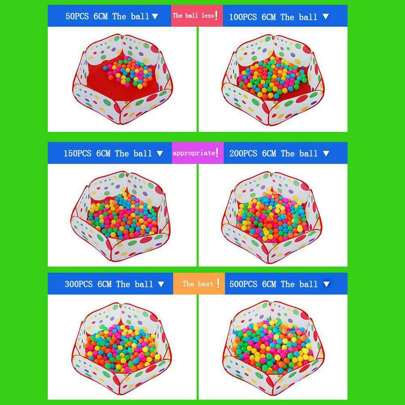 50PCS Eco-Friendly Colorful Soft Plastic Ocean Wave Ball Baby Toys  A