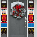 1 Pair Christmas Decoration Walnut Soldier Front Door Curtain Hanging Cloth
