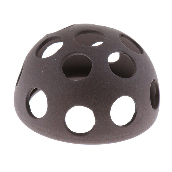 Crockery Dodge Hide Cave for Aquarium Reptile Tank Decoration Half Ball