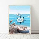 5D DIY Full Drill Diamond Painting Beach View Cross Stitch Embroidery Kits