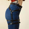 Sexy Heart Leg Garter Belt Anti-Slip Clips Elastic Punk Harness