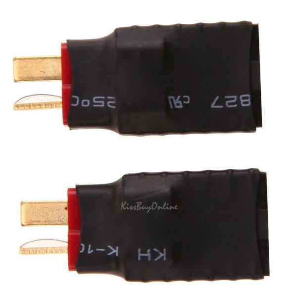 2pcs Wireless Female for Traxxas to T-Plug Deans Style Connector battery Adapter