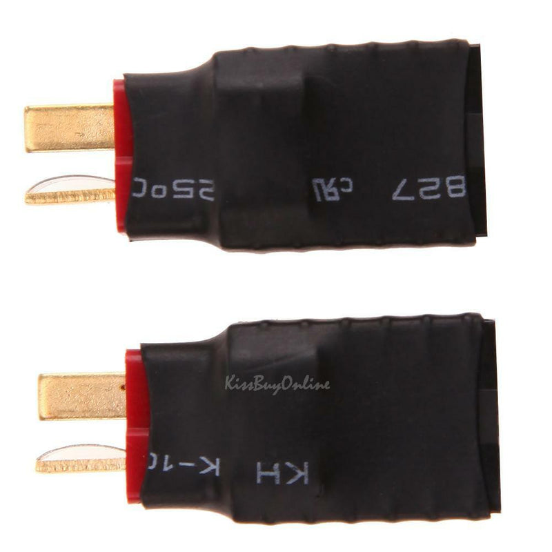 2pcs Wireless Female for Traxxas to T-Plug Deans Style Connector battery Adapter