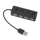 USB 2.0 Hub With 4 Port Splitter Cable And Switch For PC Laptop, Support