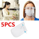 5x Full Face Shield Guard Protection Clear Goggles Visor Hat Anti Splash Saliva