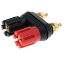 Terminal Block Amplifier Double Jack Plug Jack Metal Fastener