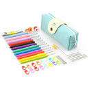 41 Pack Crochet Hooks Set,Knitting Accessories Tools with Case,Plastic + al