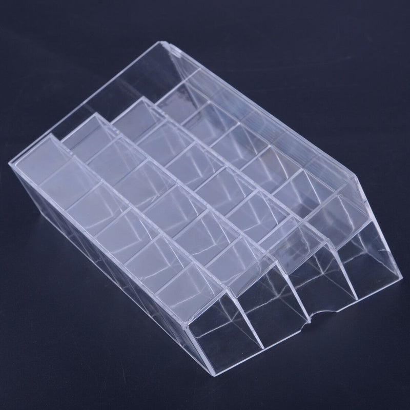 Acrylic Lip Gloss Holder 24 Slots Lipstick Box Display Stand Sundry Storage Box