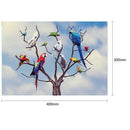 5D DIY Full Drill Diamond Painting Standing Parrots Cross Stitch Embroidery