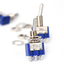 5Pcs Metal AC ON/OFF SPDT 2 Position Latching Toggle Durable Switch OZ