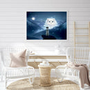 5D DIY Full Round Drill Diamond Painting Stare Dog Cat Cross Stitch Mosaic A
