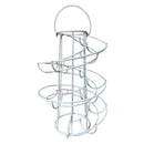2x Iron Spiraling Egg Skelters Storage Rack Dispenser Space Saver 24 Eggs
