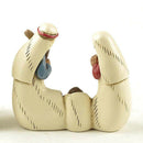 73mm Christmas Crib Figures Christ Ornament Statue Desktop Shelf Sculpture