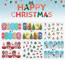 Christmas Nail Stickers Xmas Mixed Patterns Transfer Decals Nail Art Decorations