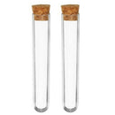 50Pcs/Lot 18X105mm Transparent Plastic Test Tube with Cork Stopper Round Bo H5F9