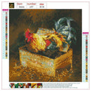 5D DIY Full Drill Diamond Painting Farm Chicken Cross Stitch Embroidery Kit