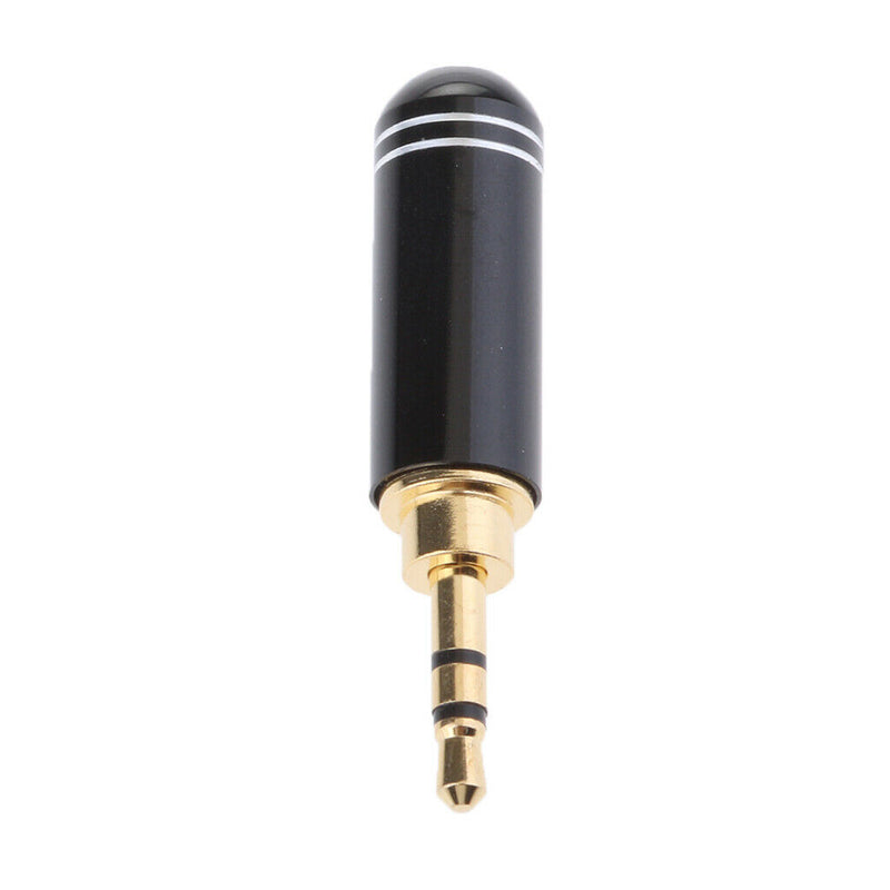 4x 2.5mm Stereo Male Adapter Jack Plug DIY Solder 3 Pole Audio Connector