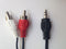 3.5mm 1/8" Stereo Male Mini Plug to 2 RCA Jack Adapter Audio Speaker Cable Black