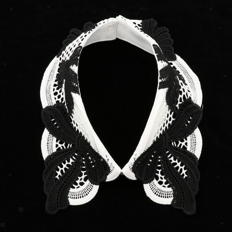 Women Bowknot Faux Collar Detachable Collar Decor Easy to Wear and Take off