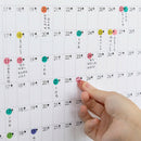 2021 Block Year Planner Daily Plan Paper Wall Calendar for Office School H Fh