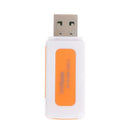 Mini USB2.0 4 Card Slots Smart Card Reader SD/MMC TF MS M2 Card Reader