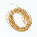 2pcs 5 Meters Beads Ribbon Trims String Chain for Nail Art Decor Crafts 1.5mm