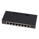 6Port SPoE Fast Switch with 2 Ethernet Uplink IEEE802.3/802.3u 100Mbps